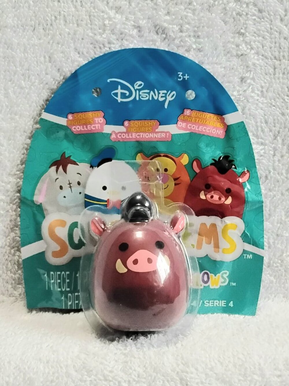 Sealed 2025 Disney Squooshems Ser. 4 Pumba 2.5" Ultra Squeeze Squishmallow!!